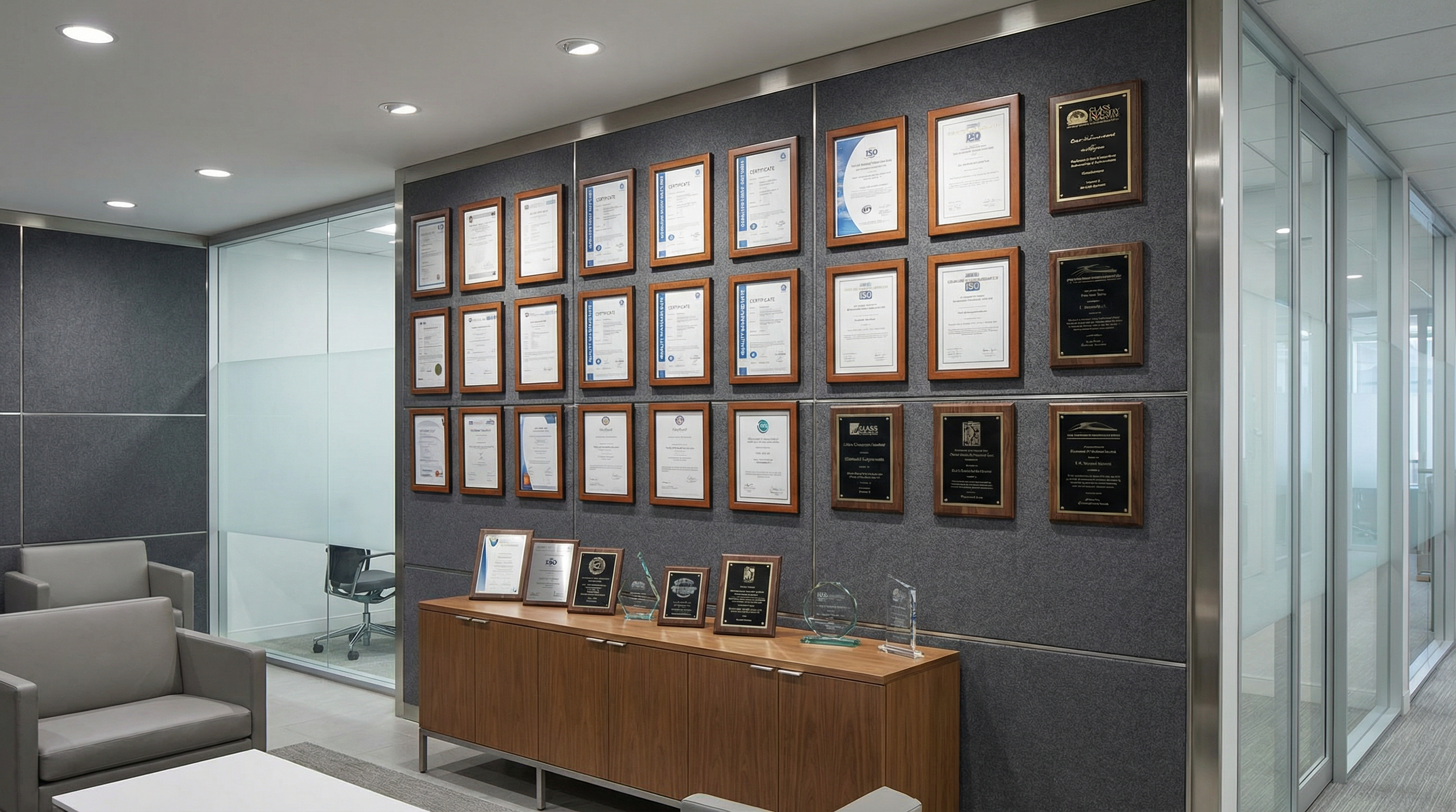 ISO certifications and industry awards