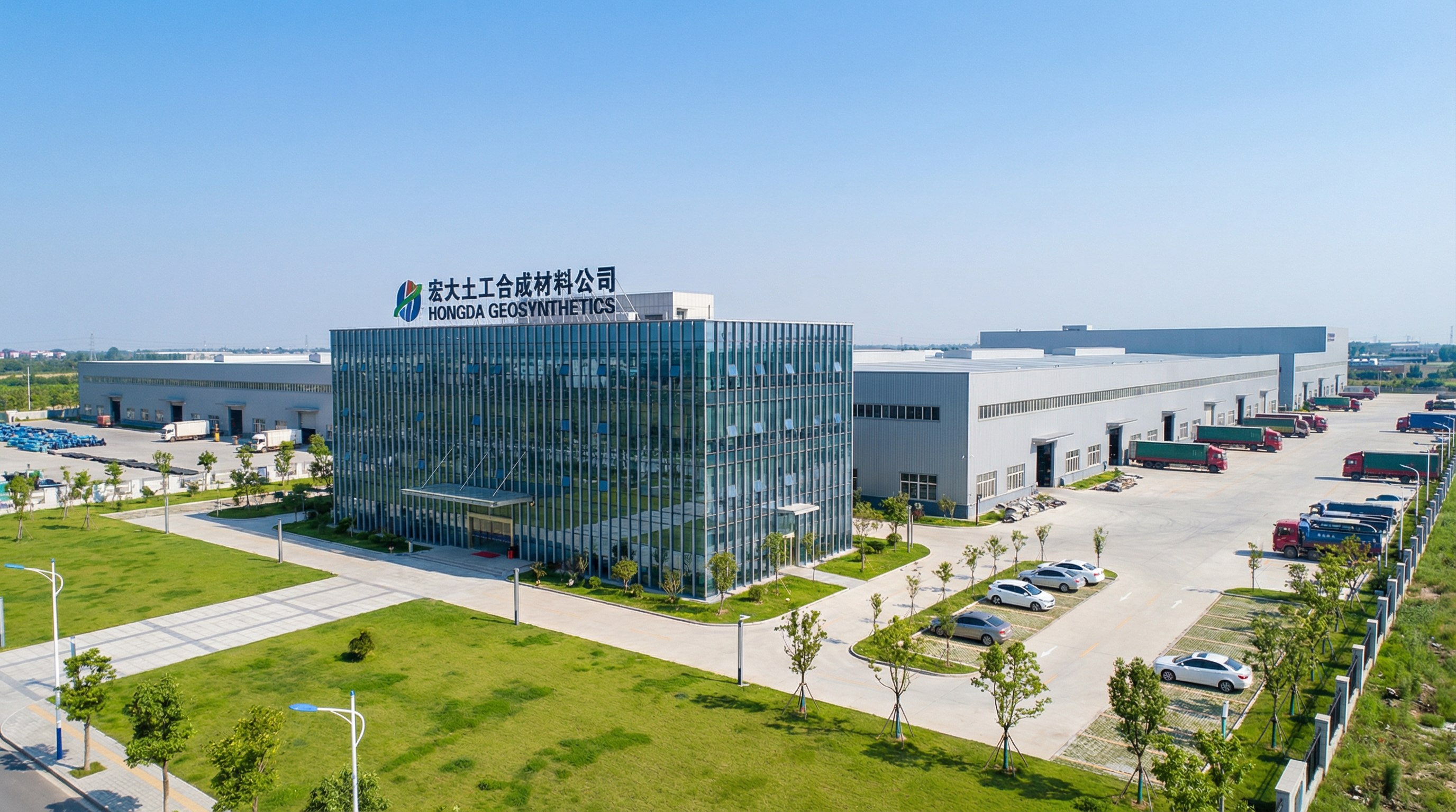 Modern PVC geomembrane manufacturing facility